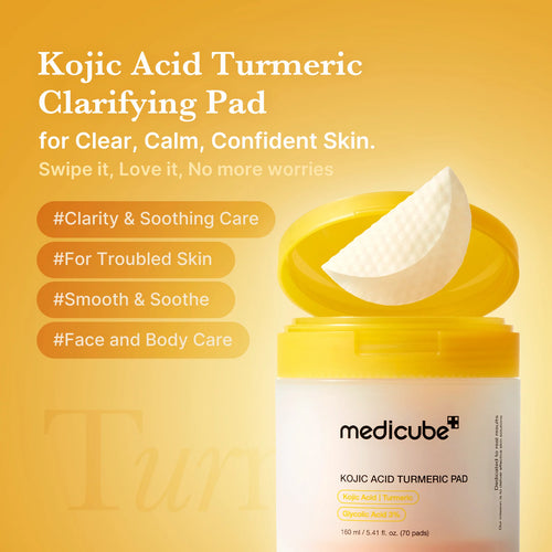 Medicube Kojic Acid Turmeric Clarifying Pad 70 Pads