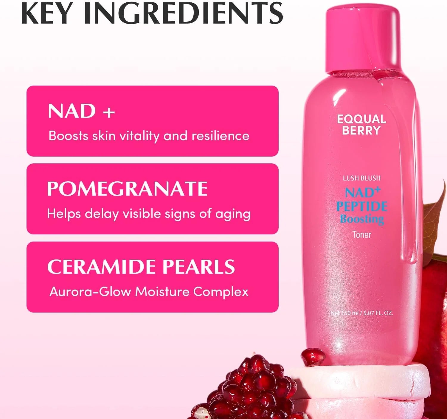 EQQUALBERRY NAD+ Peptide Boosting Toner – Anti-Aging & Skin Renewal