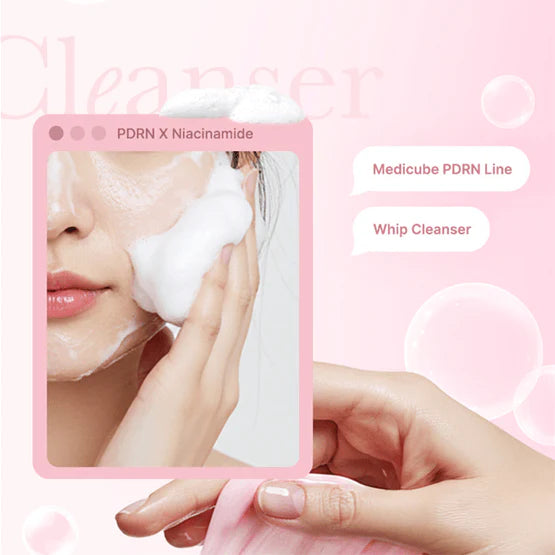 Medicube PDRN Pink Niacinamide Whip Cleanser 120g