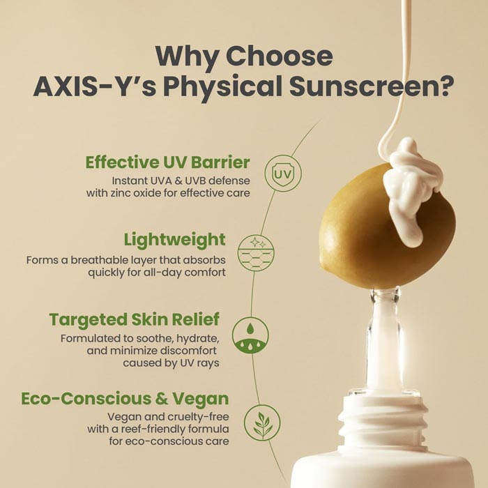 AXIS-Y Complete No-Stress Physical Sunscreen SPF50+ PA++++ 50ml