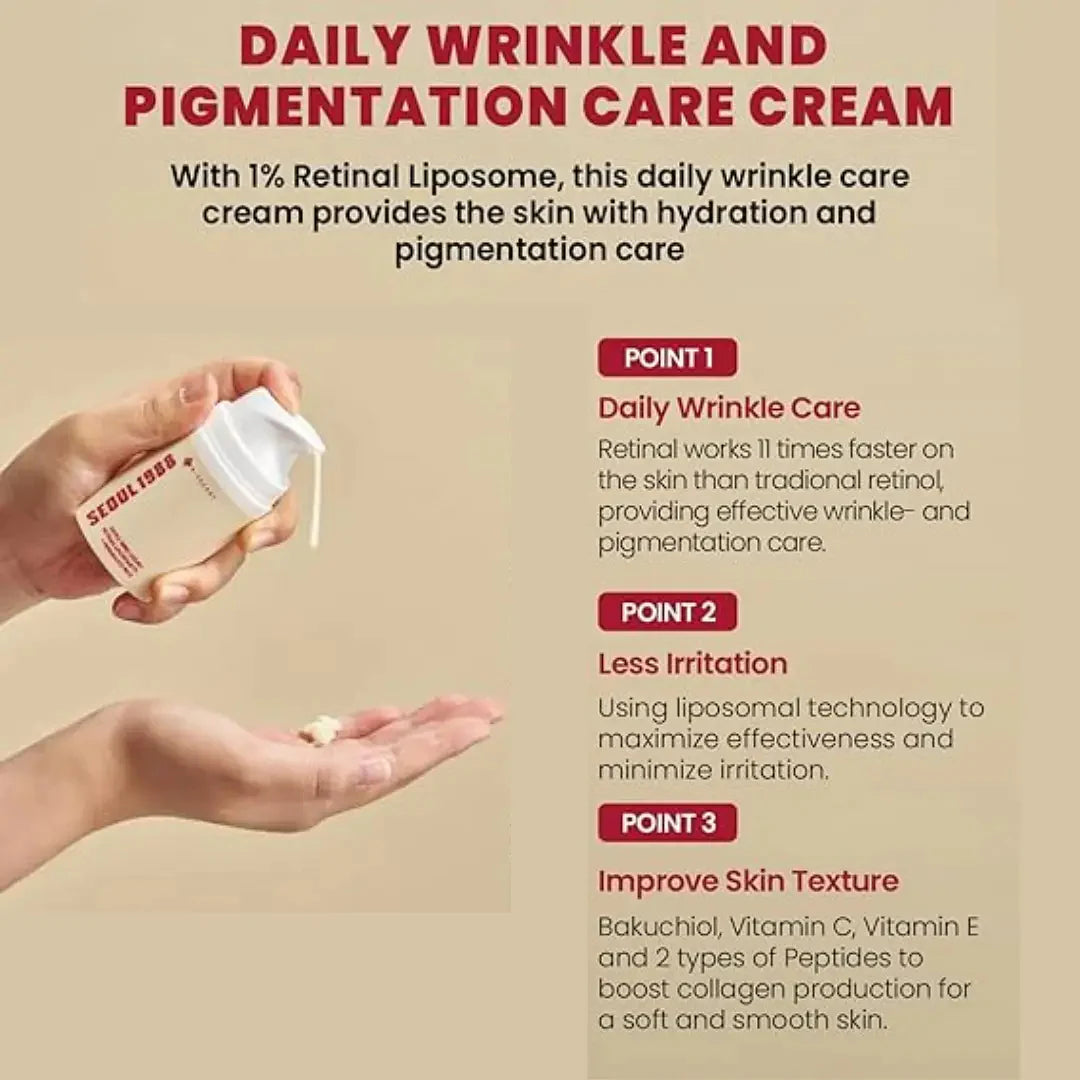 Cream Retinal liposome 1% +FERMENTED RICE