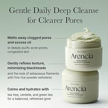 Mary & May Fresh Green Rice Mochi Cleanser – Gentle Brightening & Soft Cleanse