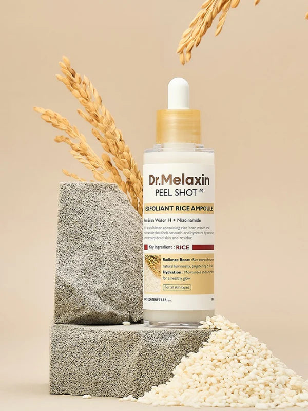 Melaxin PEEL SHOT Exfoliating WHITE Rice AMPOULE