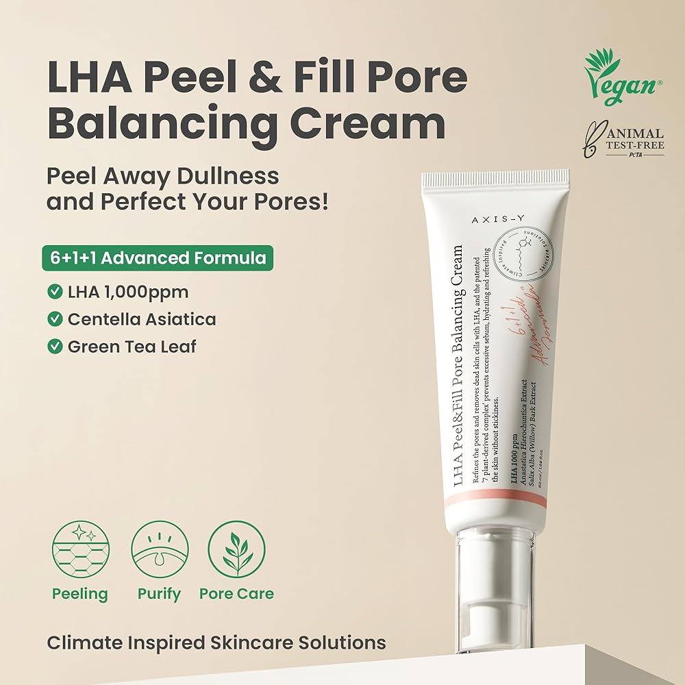 AXIS-Y LHA Peel & Fill Pore Balancing Cream – Pore Care & Skin Smoothing