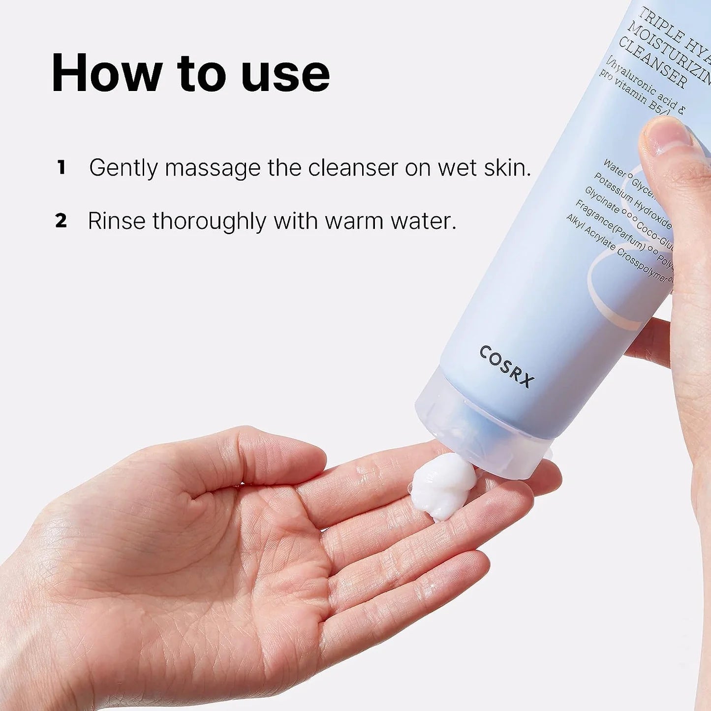 COSRX Triple Hyaluronic Moisturizing Cleanser – Deep Hydration & Gentle Cleanse