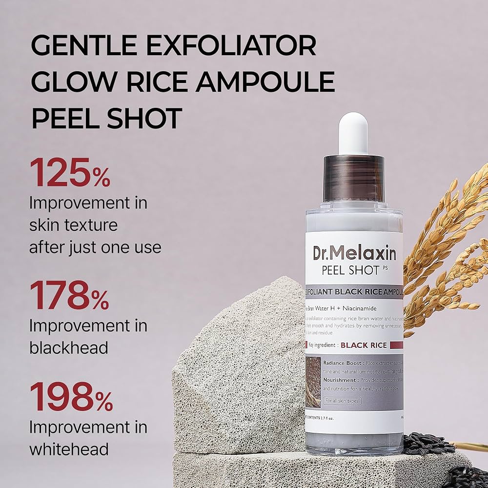 Dr.MELAXIN PEEL SHOT EXFOLIATING BLACK RICE AMPOULE