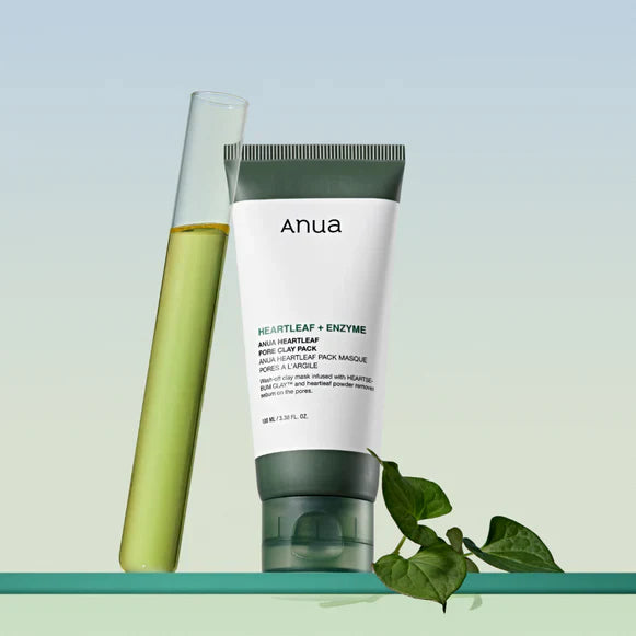 Anua Heartleaf + Enzyme Pore Clay Pack – Deep Cleansing & Pore Detox Mask