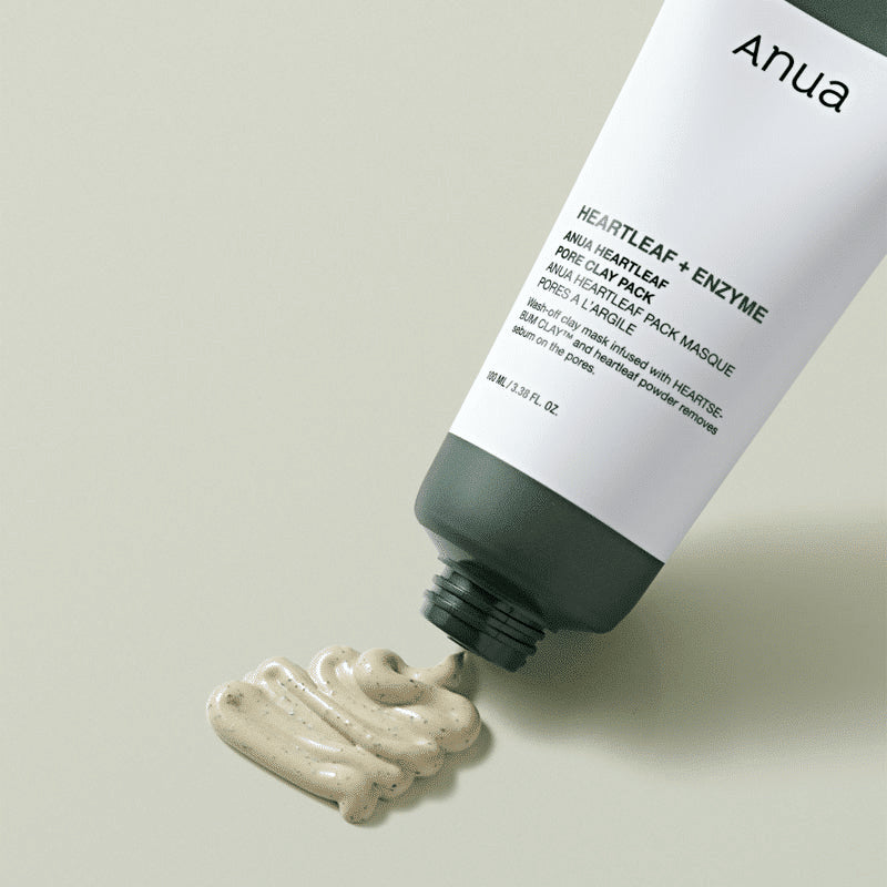 Anua Heartleaf + Enzyme Pore Clay Pack – Deep Cleansing & Pore Detox Mask