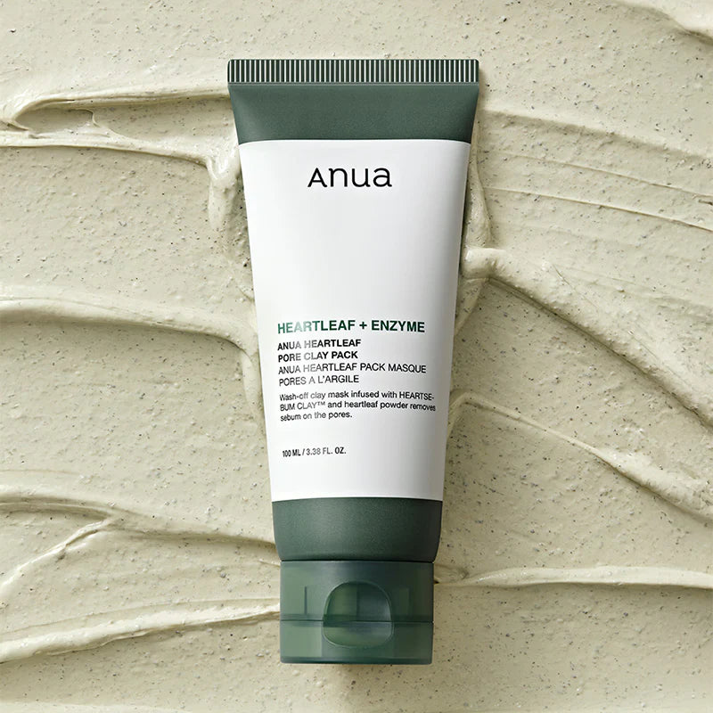 Anua Heartleaf + Enzyme Pore Clay Pack – Deep Cleansing & Pore Detox Mask