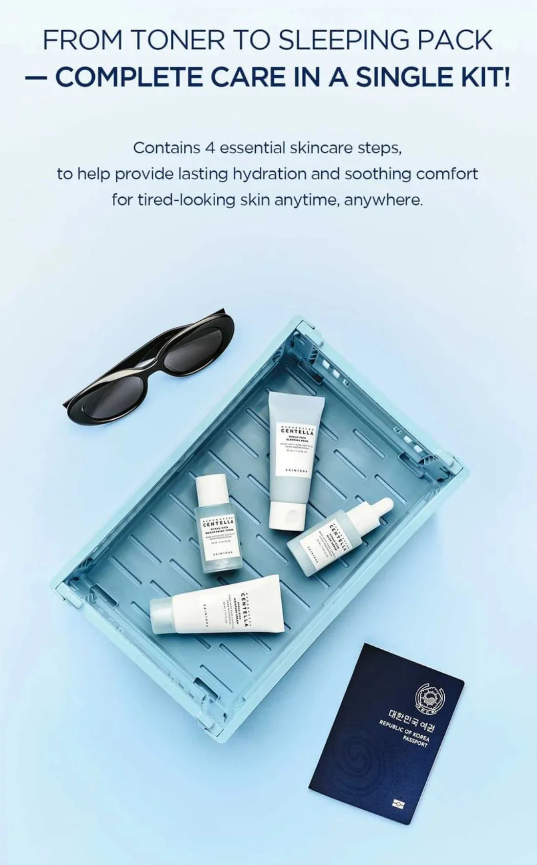 SKIN1004 Centella Hyalu-Cica Travel Kit – Hydration & Soothing Skincare Set