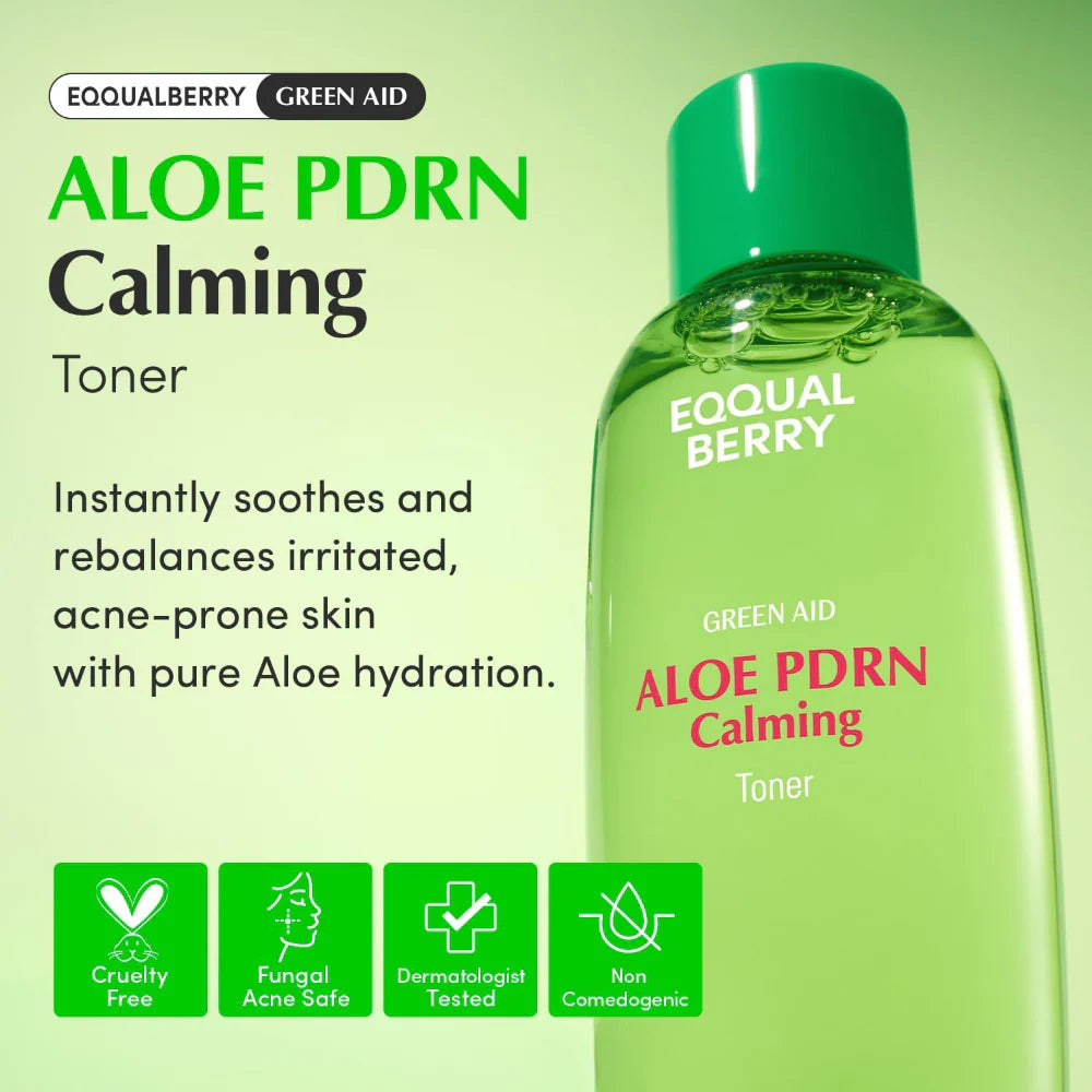 EQQUALBERRY Aloe PDRN Calming Toner – Soothing & Skin Repair Care