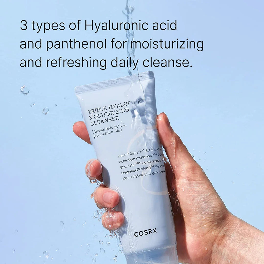 COSRX Triple Hyaluronic Moisturizing Cleanser – Deep Hydration & Gentle Cleanse