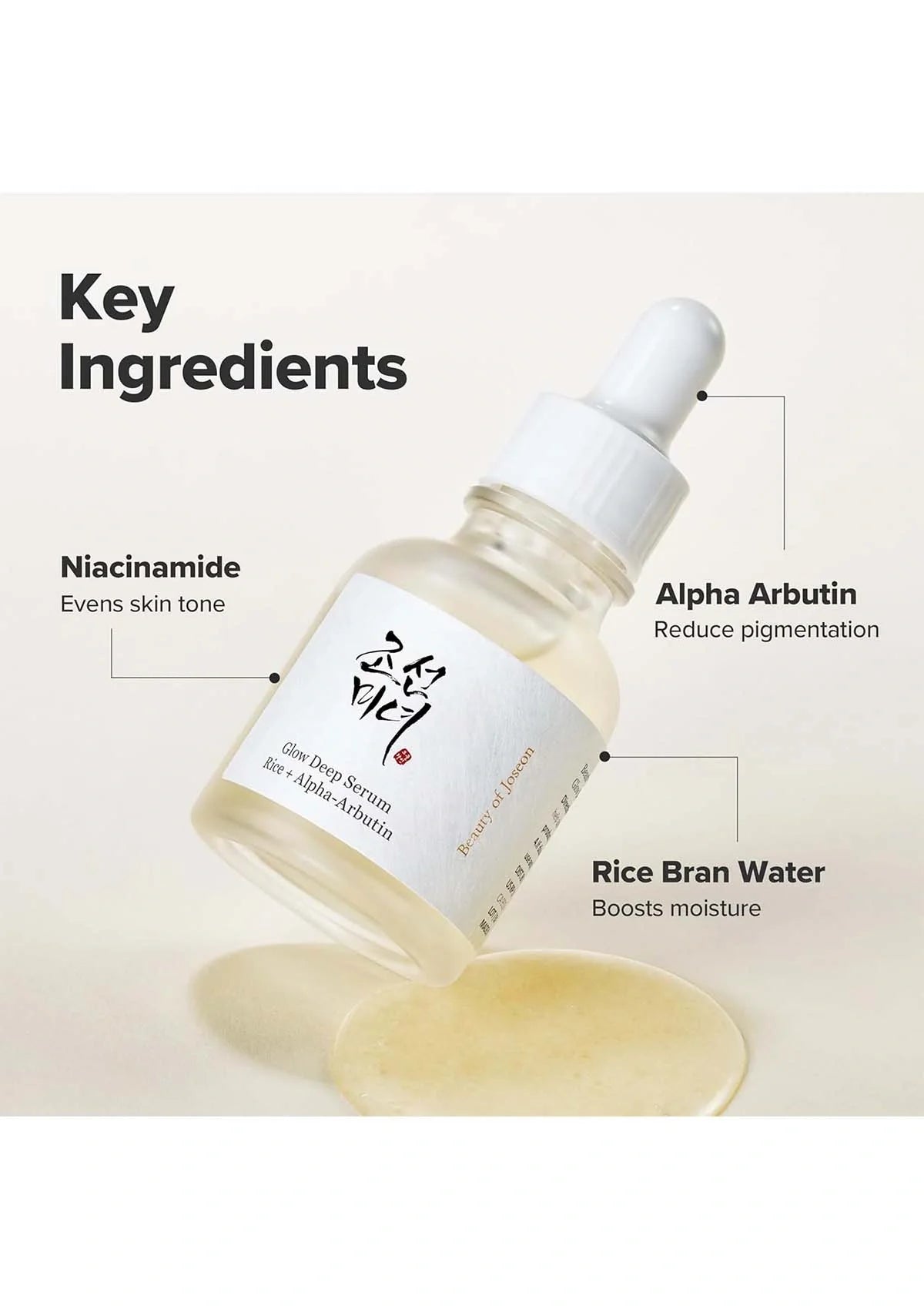 Beauty of Joseon Glow Deep Serum Rice + Alpha-Arbutin – Dark Spot & Brightening Care