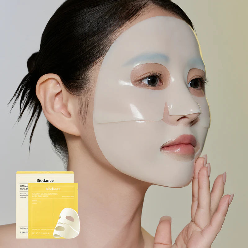 Biodance Radiant Vita Niacinamide Real Deep Mask – Brightening & Glow Treatment