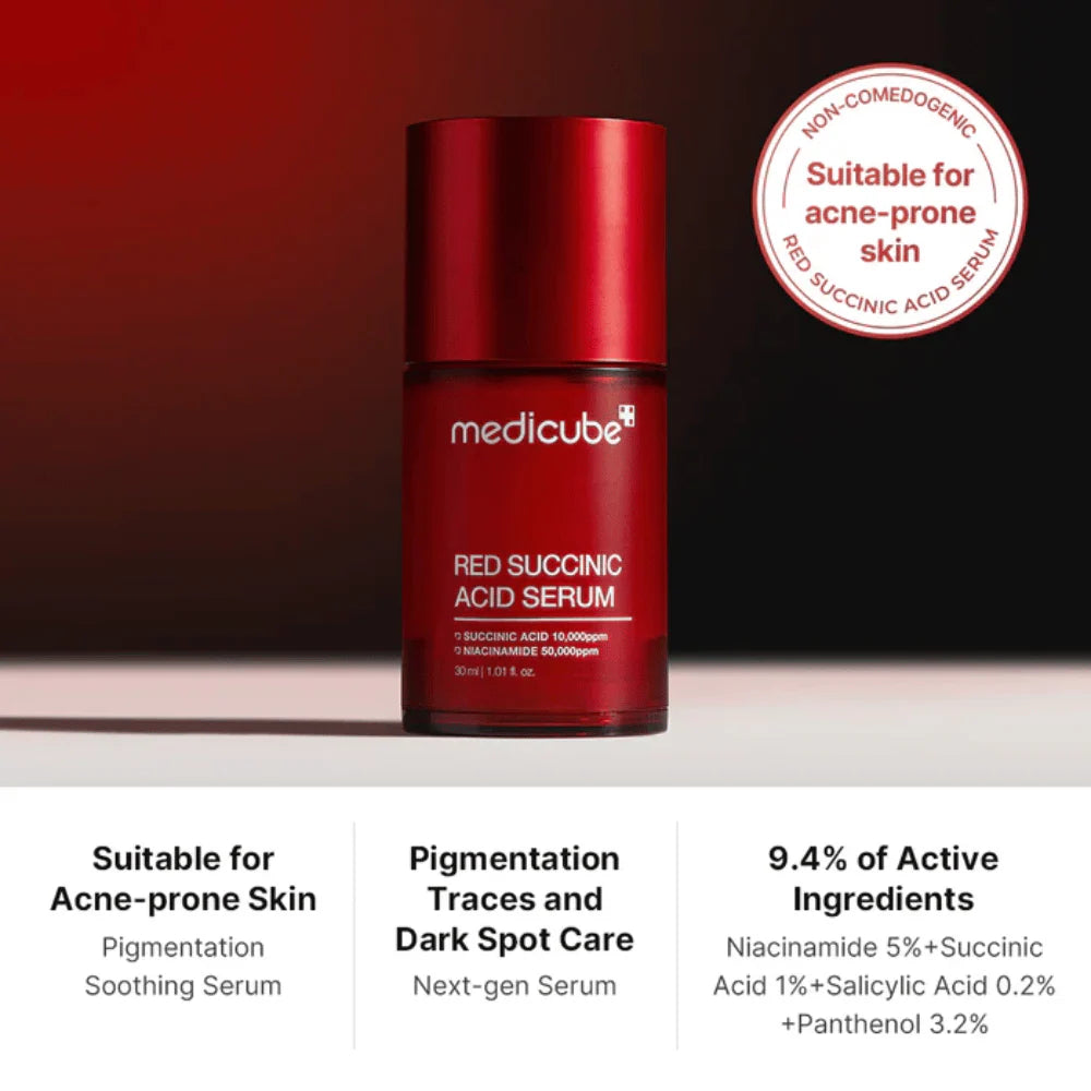 Medicube Red Succinic Acid Serum – Acne & Oil Control Treatment