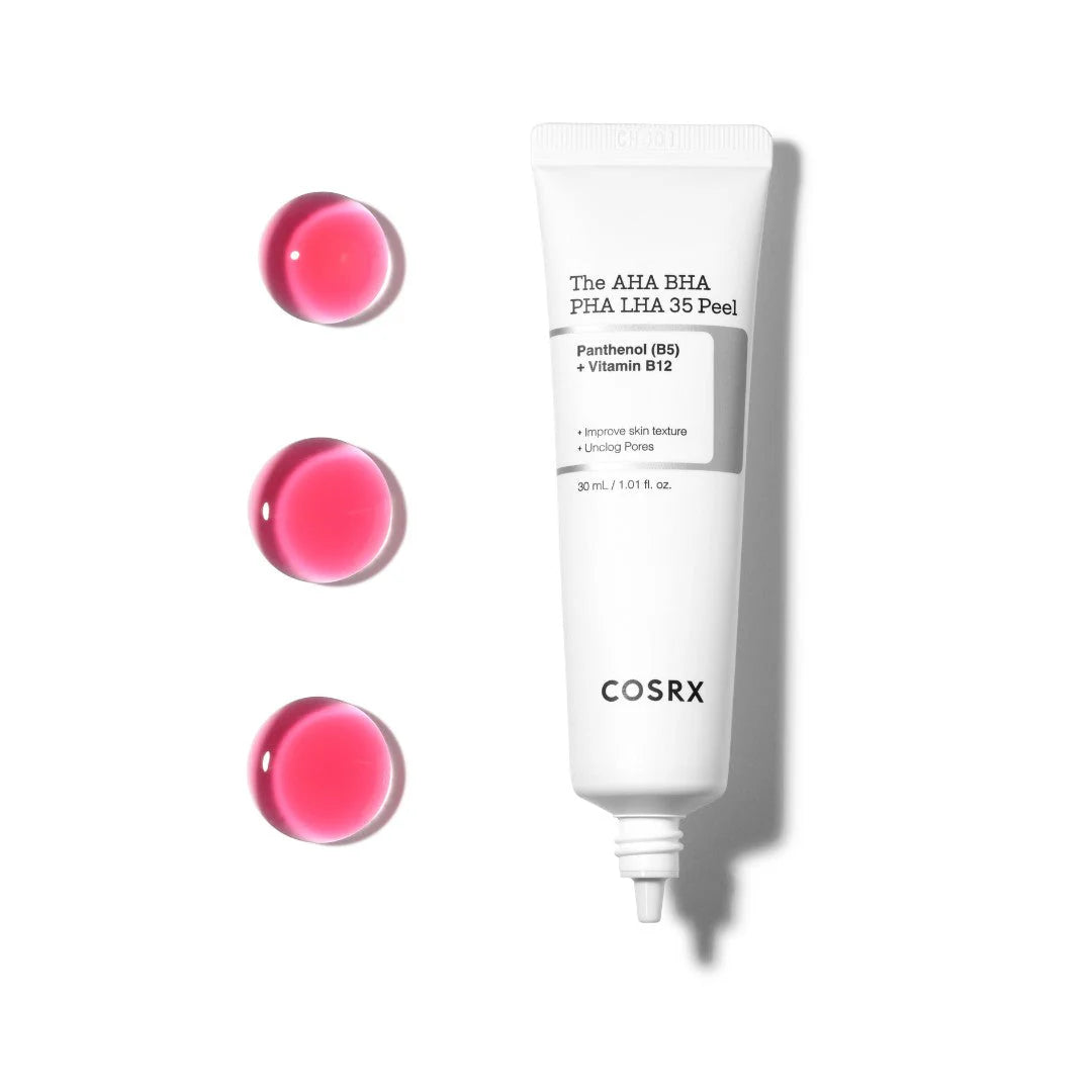 COXRX The AHA BHA PHA LHA 35 Peel Panthenol B5 + Vitamin B12 30ml