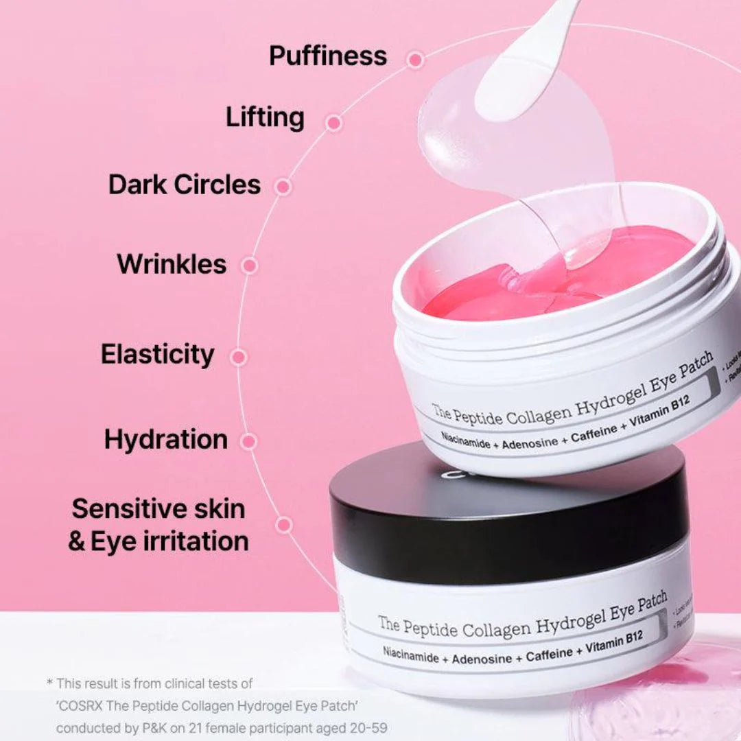 COSRX Peptide Collagen Hydrogel Eye Patch – Firming & Hydrating Eye Care