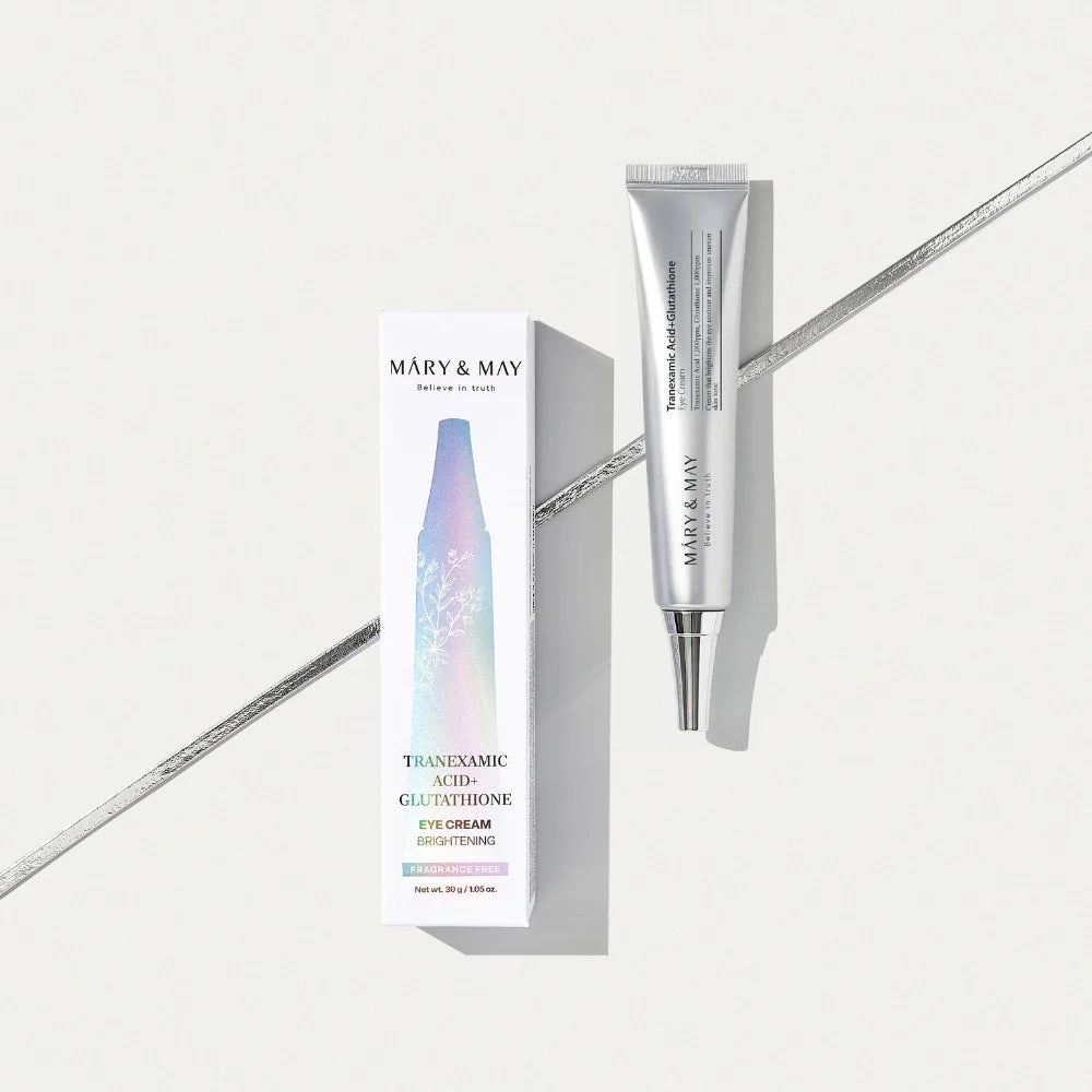 Mary & May Tranexamic Acid + Glutathione Eye Cream – Brightening & Dark Circle Care
