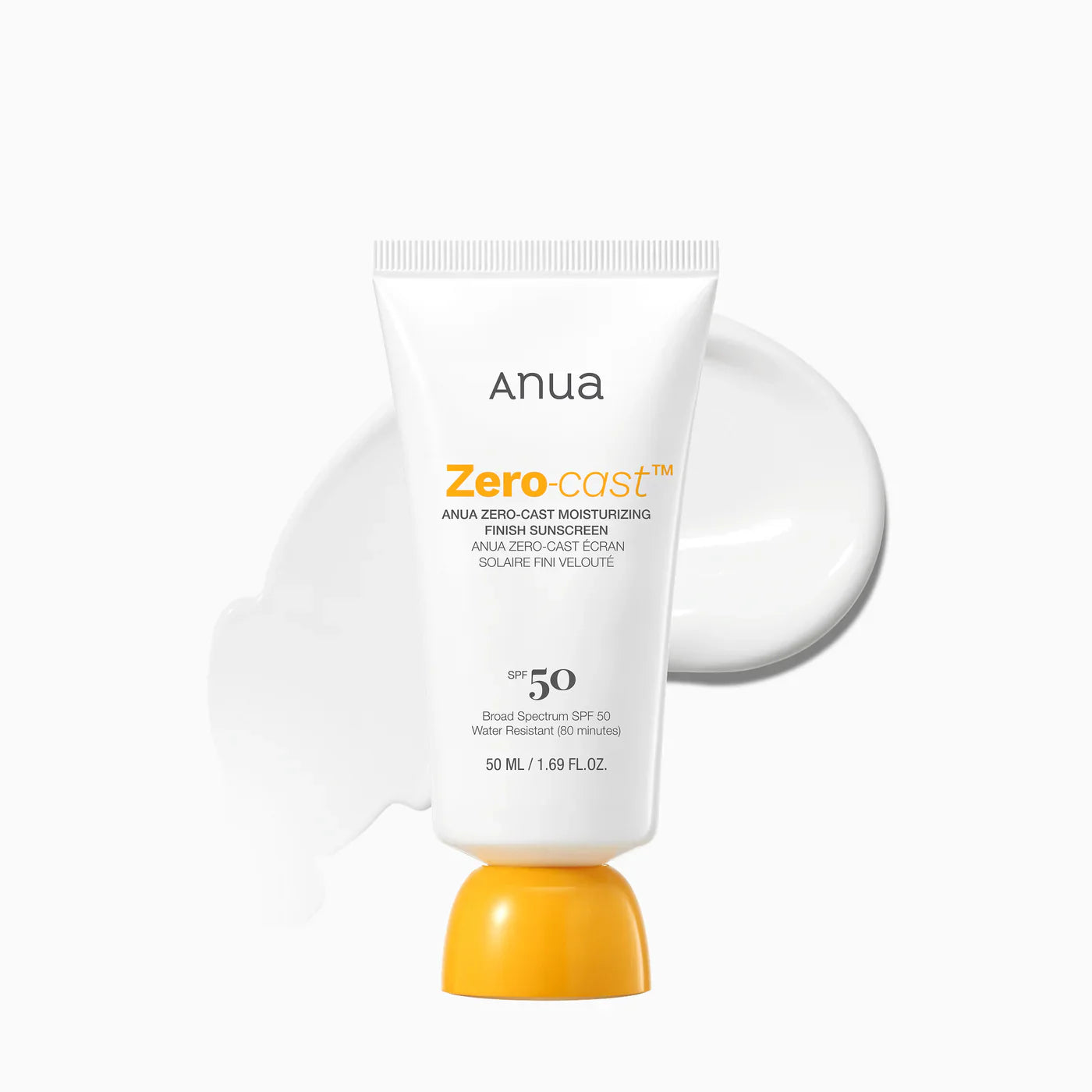 Anua Zero-Cast Moisturizing Finish Sunscreen – Invisible SPF & Hydrating Protection