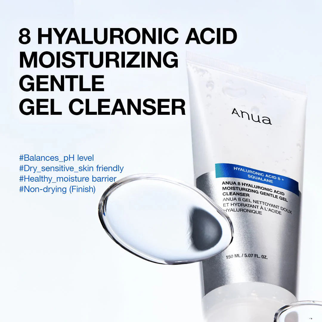 Anua Hyaluronic Acid 8+ Cleanser – Hydrating & Gentle Daily Cleanse
