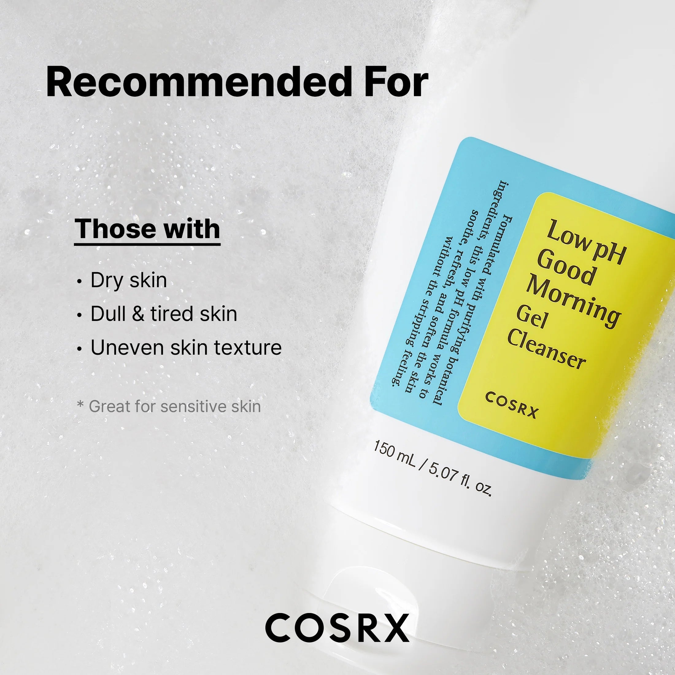 COSRX Low pH Good Morning Gel Cleanser – Gentle Daily Face Wash