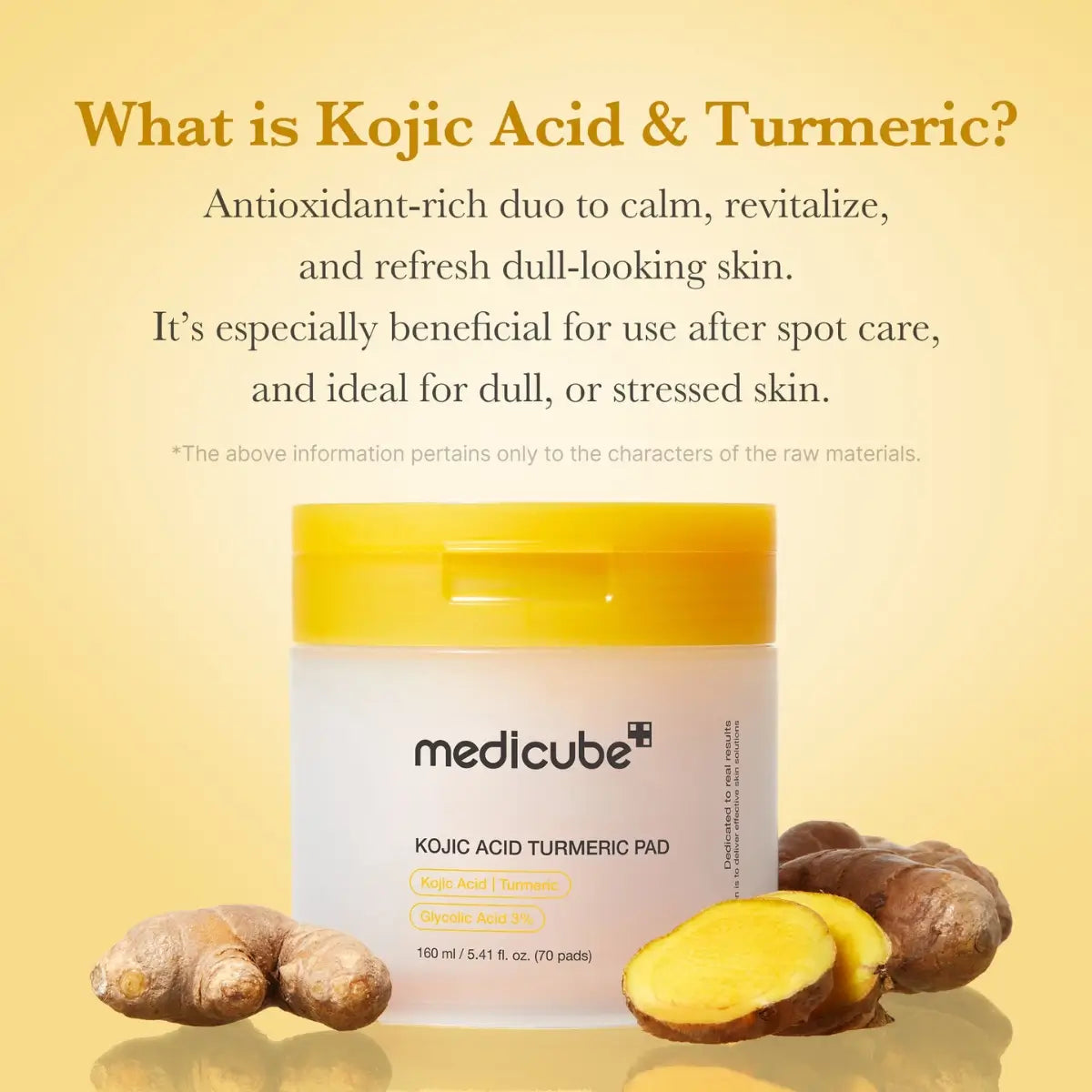 Medicube Kojic Acid Turmeric Clarifying Pad 70 Pads