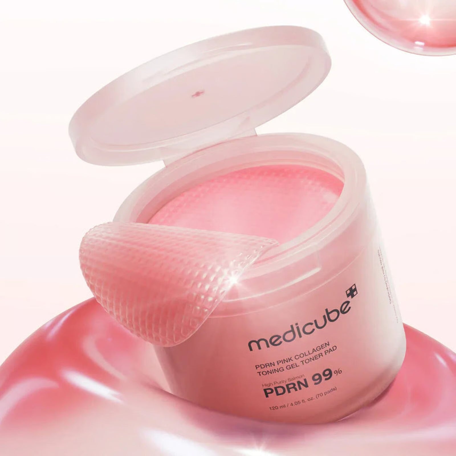 Medicube PDRN Pink Collagen Toning Gel Toner Pad 70 Pads