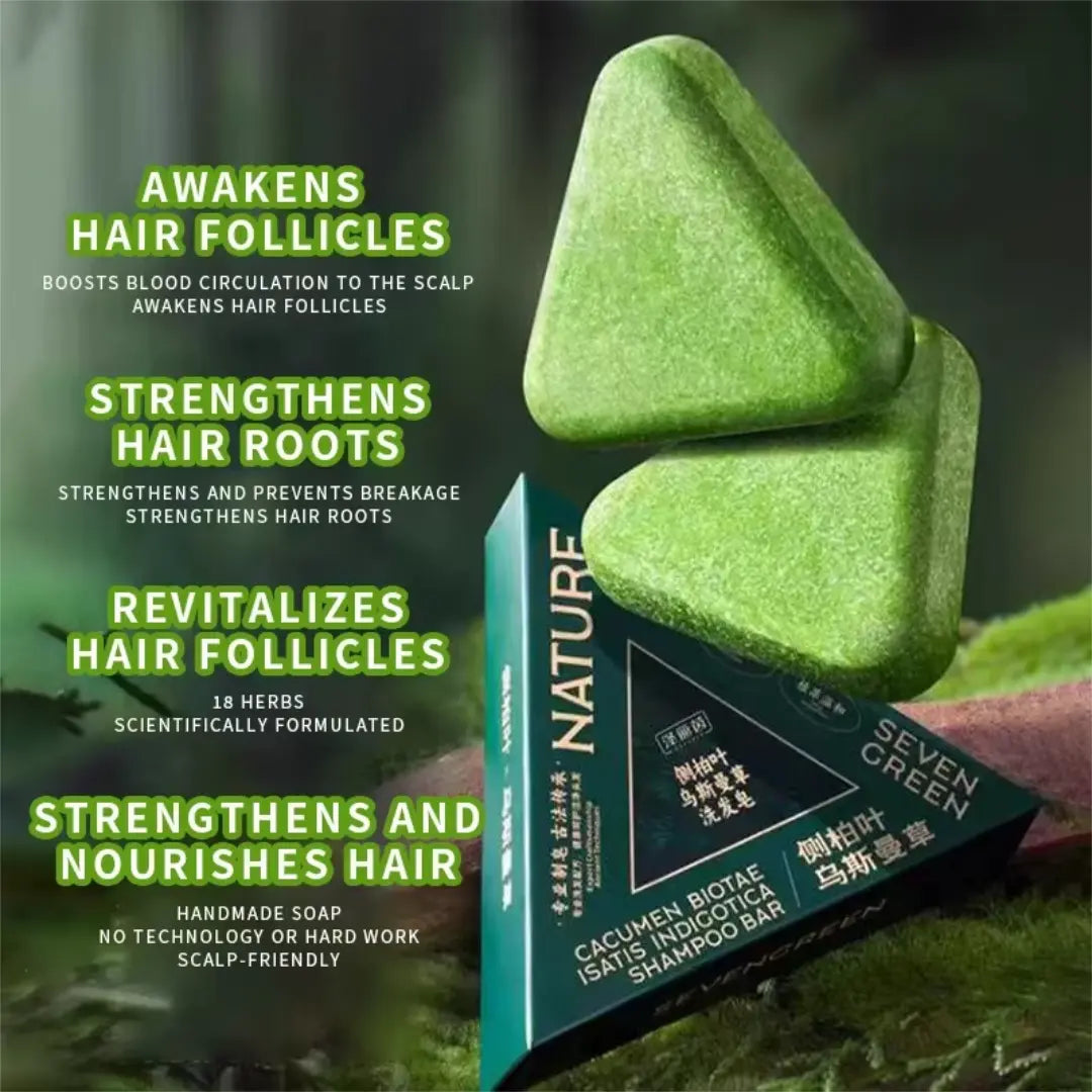 Seven Green Nature Shampoo Bar – Natural Hair Care & Gentle Cleanse
